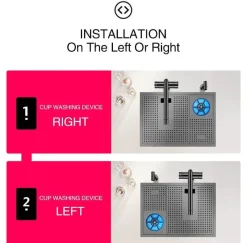 Deco Küche & Esszimmer-Moderne Nano Black Küchenspüle – Elegantes Design