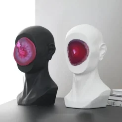 The Gilded Nest Wohndeko-Moderne nordische abstrakte Mann-Skulptur – zeitgenössische Kunstfigur