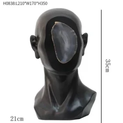 The Gilded Nest Wohndeko-Moderne nordische abstrakte Mann-Skulptur – zeitgenössische Kunstfigur