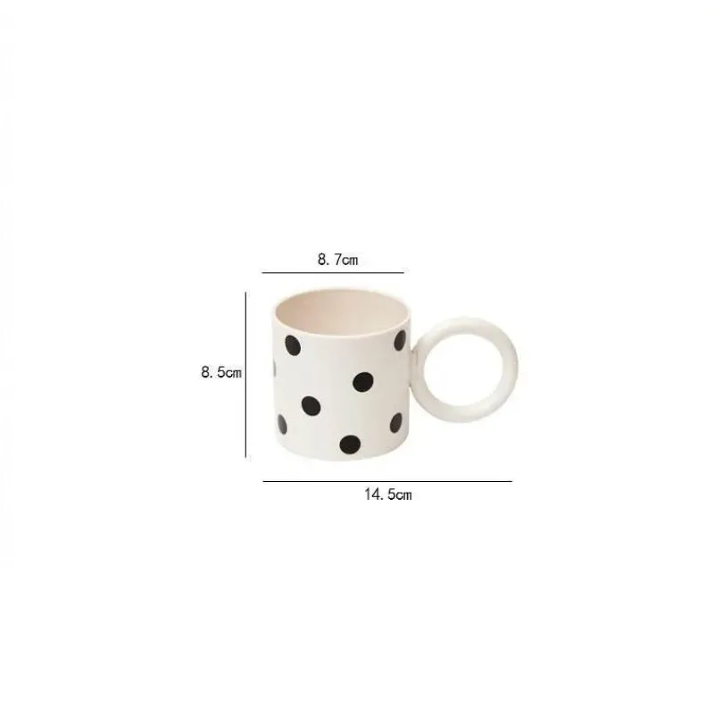 Plates u0026 More Küche & Esszimmer-Moderne Porzellantasse – 300 ml Kaffeetasse mit Ringgriff