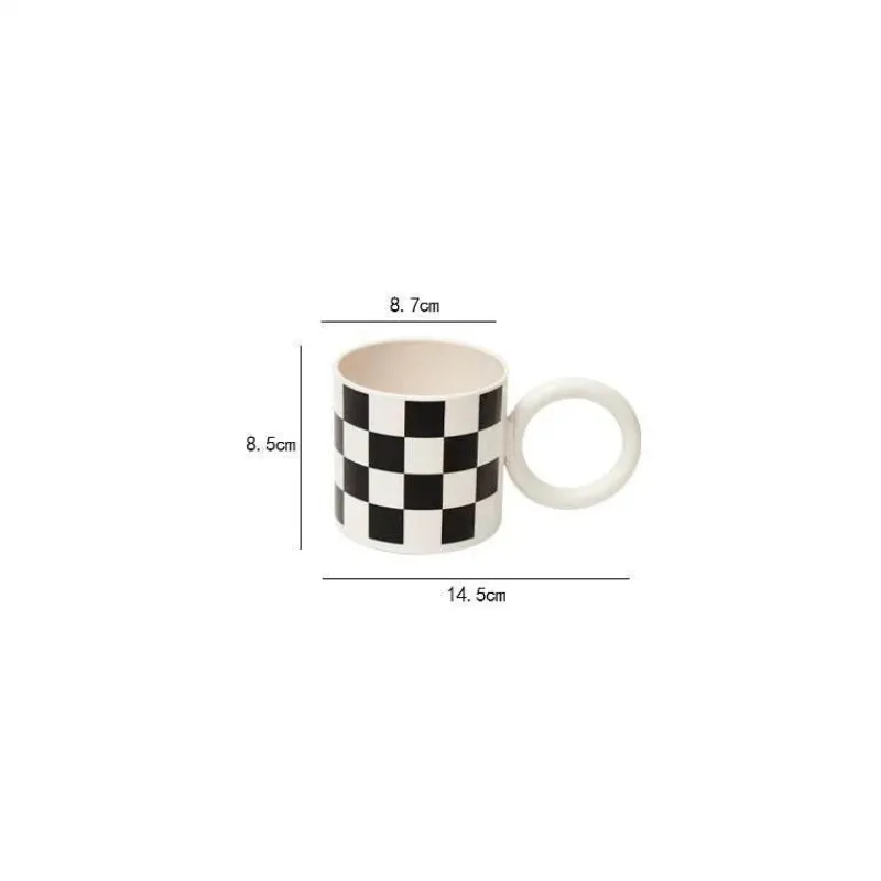 Plates u0026 More Küche & Esszimmer-Moderne Porzellantasse – 300 ml Kaffeetasse mit Ringgriff