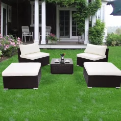 Nomad Gear Camping Im Freien|Möbel-Moderne 5-teilige Terrassen-Loungemöbel