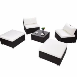 Nomad Gear Camping Im Freien|Möbel-Moderne 5-teilige Terrassen-Loungemöbel