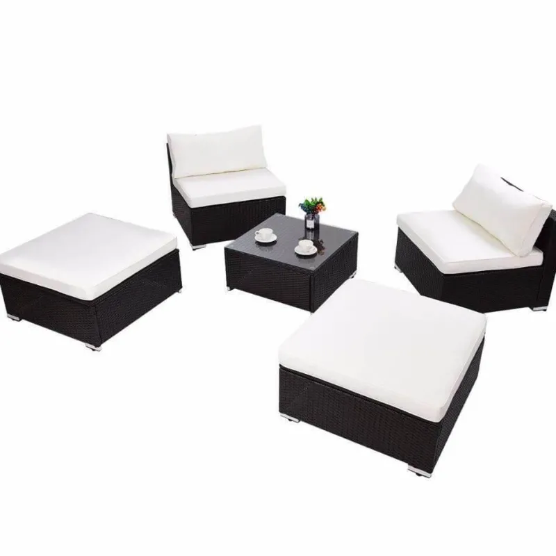 Nomad Gear Camping Im Freien|Möbel-Moderne 5-teilige Terrassen-Loungemöbel