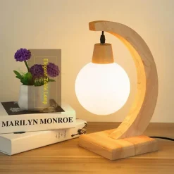 The Light Loft Beleuchtung-Moderne Tischlampe aus Glas – Kreatives Beleuchtungsdekor