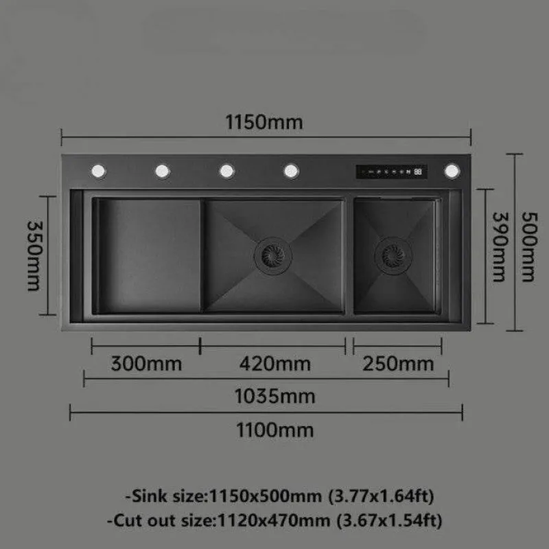Space Savvy Küche & Esszimmer-Moderne Wasserstation für die Küchenspüle – effizientes, stromlinienförmiges Design