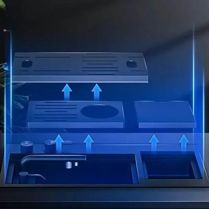 Space Savvy Küche & Esszimmer-Moderne Wasserstation für die Küchenspüle – effizientes, stromlinienförmiges Design