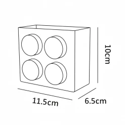 The Lounge Loft Wohndeko-Moderner Beistelltisch aus Holz – Stilvolle Akzentmöbel