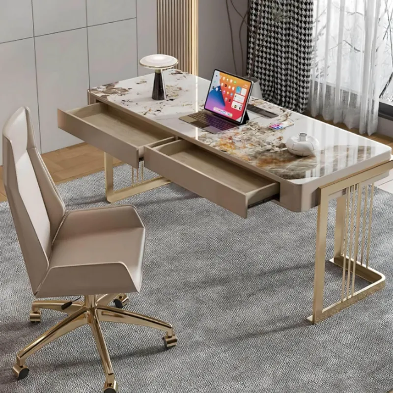 The Lounge Loft Möbel-Moderner Büroschreibtisch – Emanuele Slate Workstation Furniture