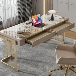 The Lounge Loft Möbel-Moderner Büroschreibtisch – Emanuele Slate Workstation Furniture