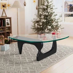 Comfort u0026 Style Möbel-Moderner Couchtisch aus Glas – elegantes unregelmäßiges Design für das Wohnzimmer