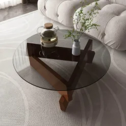 The Coffee Table Co. Möbel-Moderner Couchtisch aus Holz – Stilvoller Akzenttisch