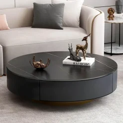 The Coffee Table Co. Möbel-Moderner Couchtisch aus Schiefer – Zeitgenössische Wohnzimmermöbel