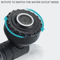 The Decor Haven Küche & Esszimmer-Moderner drehbarer multifunktionaler Wandhahn