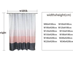 Aqua Essence Badezimmer-Moderner Duschvorhang – Stilvolles Badezimmerdekor