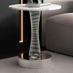 The Lounge Loft Möbel-Moderner, eleganter Beistelltisch Basile – schicker Akzenttisch für jeden Raum