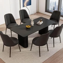 The Lounge Loft Möbel-Moderner Esstisch aus Holz – Stilvolle Esszimmermöbel