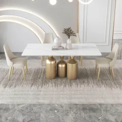 The Lounge Loft Möbel-Moderner Esstisch aus Holz – Stilvoller Marina Esstisch