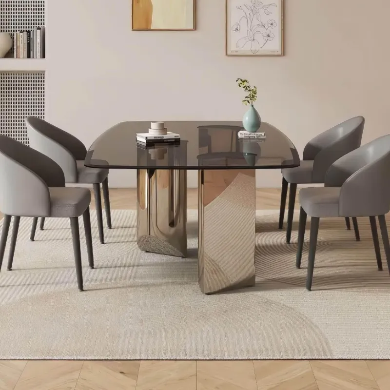 The Lounge Loft Möbel-Moderner Esstisch aus Holz – Vincent Design Esstisch