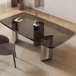 The Lounge Loft Möbel-Moderner Esstisch aus Holz – Vincent Design Esstisch