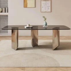 The Lounge Loft Möbel-Moderner Esstisch aus Holz – Vincent Design Esstisch