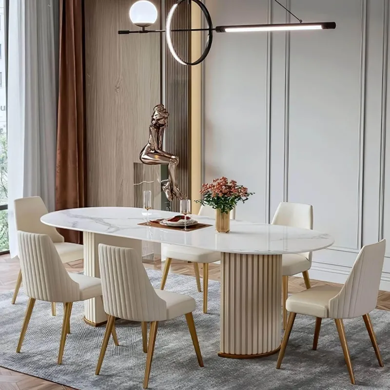 The Lounge Loft Möbel-Moderner Esstisch aus Schiefer – Zeitgenössische Esszimmermöbel