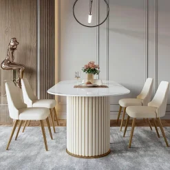 The Lounge Loft Möbel-Moderner Esstisch aus Schiefer – Zeitgenössische Esszimmermöbel