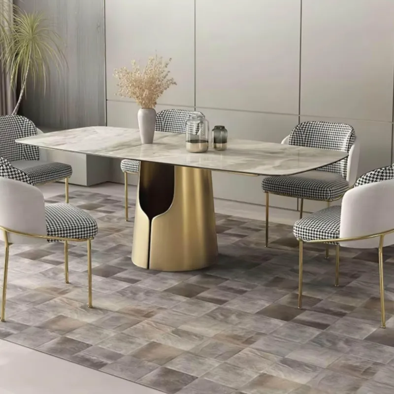 The Lounge Loft Möbel-Moderner Esstisch aus Schiefer – Zeitgenössische Esszimmermöbel