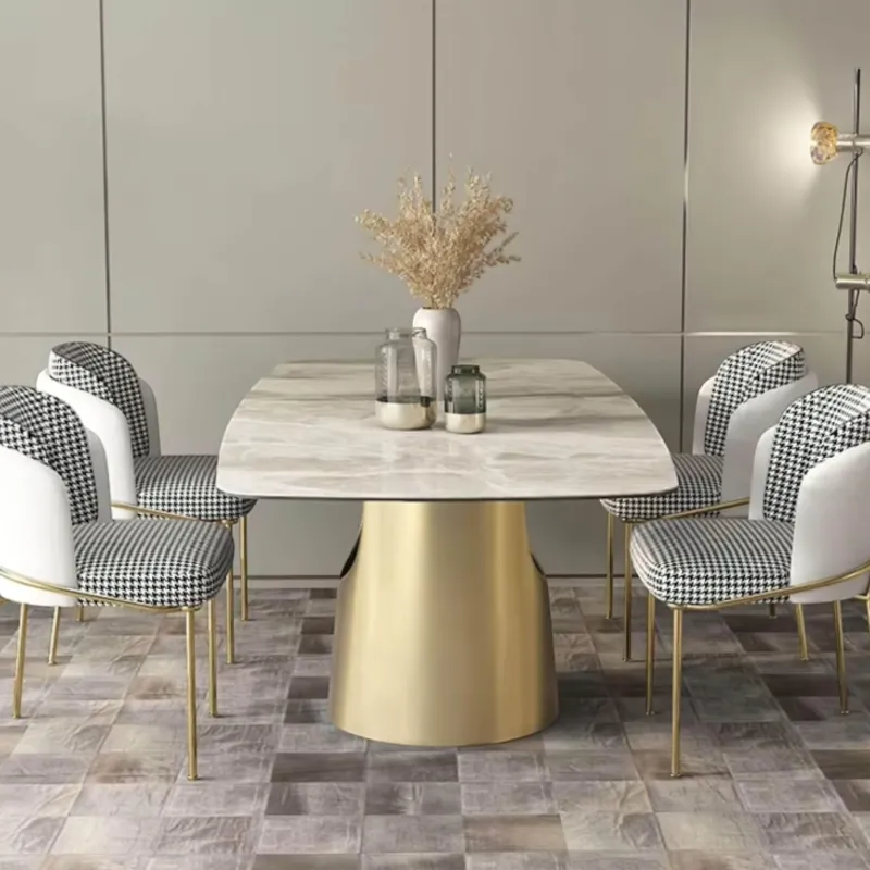 The Lounge Loft Möbel-Moderner Esstisch aus Schiefer – Zeitgenössische Esszimmermöbel