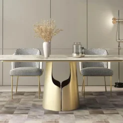 The Lounge Loft Möbel-Moderner Esstisch aus Schiefer – Zeitgenössische Esszimmermöbel