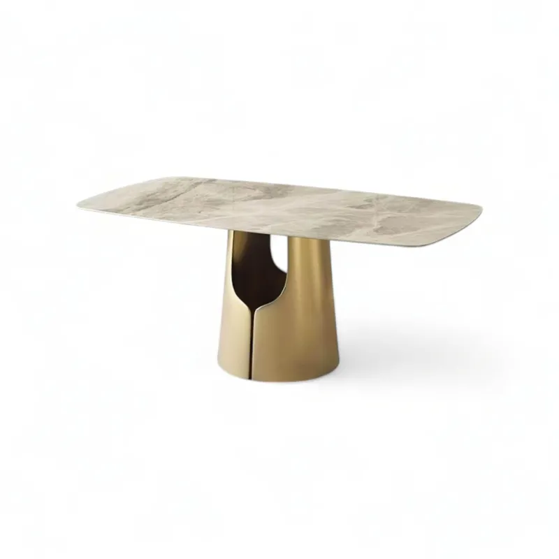 The Lounge Loft Möbel-Moderner Esstisch aus Schiefer – Zeitgenössische Esszimmermöbel