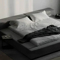 The Lounge Loft Möbel-Moderner gepolsterter Bettrahmen - Denis Design