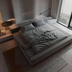 The Lounge Loft Möbel-Moderner gepolsterter Bettrahmen - Denis Design