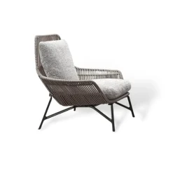 Comfort u0026 Style Möbel|Outdoor & Garten-Moderner gepolsterter Loungesessel – stilvoller Akzentstuhl