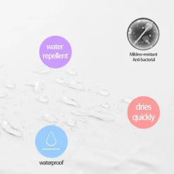 Aqua Essence Badezimmer-Moderner Leda Duschvorhang – Elegante Badezimmerdekoration für ein stilvolles Update