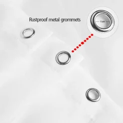 Aqua Essence Badezimmer-Moderner Leda Duschvorhang – Elegante Badezimmerdekoration für ein stilvolles Update