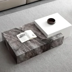 The Coffee Table Co. Möbel-Moderner Marmor-Couchtisch – Elegante Wohnzimmermöbel