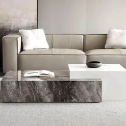 The Coffee Table Co. Möbel-Moderner Marmor-Couchtisch – Elegante Wohnzimmermöbel