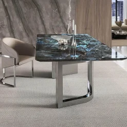 The Lounge Loft Möbel-Moderner Marmor-Esstisch – Elegantes Quitterie-Design