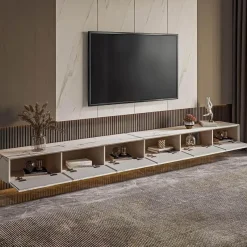 The Lounge Loft Möbel-Moderner Marmor-TV-Schrank – Stilvolles Home-Entertainment-Center