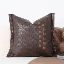 Pillow Haven Bettzeug-Moderner minimalistischer schwarz-weißer Sofakissenbezug - Stilvoller Kissenbezug für das Wohnzimmer