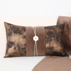 Pillow Haven Bettzeug-Moderner minimalistischer schwarz-weißer Sofakissenbezug - Stilvoller Kissenbezug für das Wohnzimmer