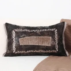 Pillow Haven Bettzeug-Moderner minimalistischer schwarz-weißer Sofakissenbezug - Stilvoller Kissenbezug für das Wohnzimmer