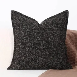 Pillow Haven Bettzeug-Moderner minimalistischer schwarz-weißer Sofakissenbezug - Stilvoller Kissenbezug für das Wohnzimmer