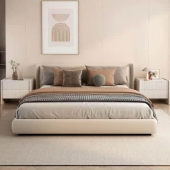 The Lounge Loft Möbel-Moderner Nachttisch aus Schiefer – Stilvoller Nachttisch mit Schieferplatte