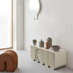 The Lounge Loft Möbel-Moderner niedriger Konsolentisch – Stilvolles Aufbewahrungsmöbel