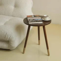 Comfort u0026 Style Möbel-Moderner, runder, kleiner Beistelltisch – elegante Ergänzung für jeden Raum
