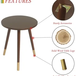 Comfort u0026 Style Möbel-Moderner, runder, kleiner Beistelltisch – elegante Ergänzung für jeden Raum