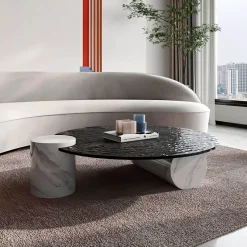 The Coffee Table Co. Möbel-Moderner rustikaler Couchtisch - Akzenttisch aus Holz