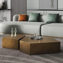 The Coffee Table Co. Möbel-Moderner rustikaler Couchtisch – Stilvoller Akzenttisch